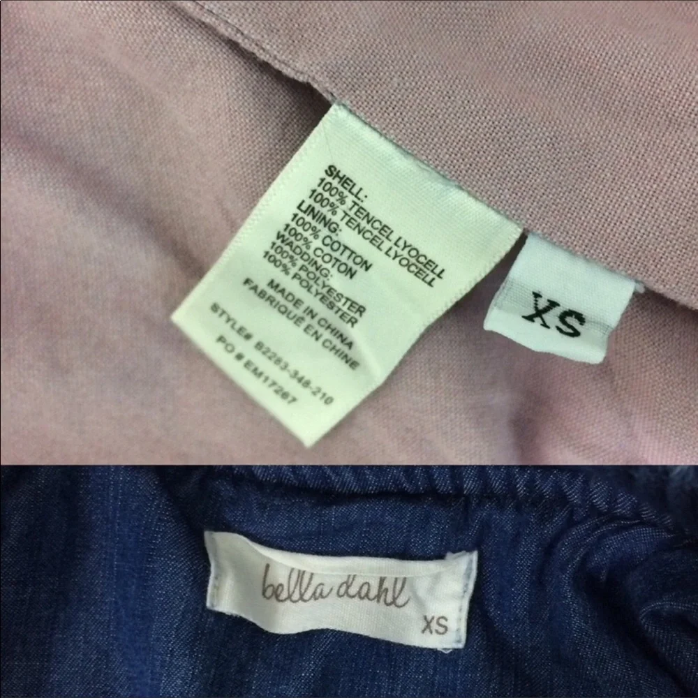 Anthropologie Bella Dahl Quilted Bomber Jacket Blue XS - Picture 7 of 8